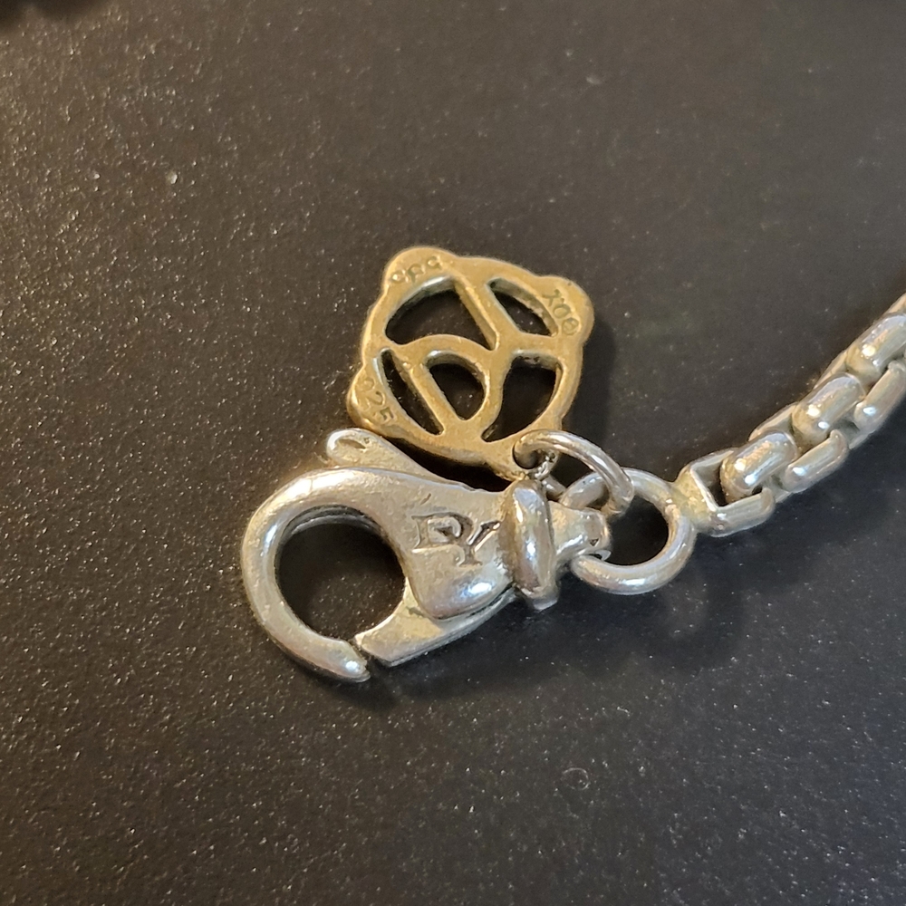 David Yurman Silver Box Chain Necklace - Picture 7 of 8